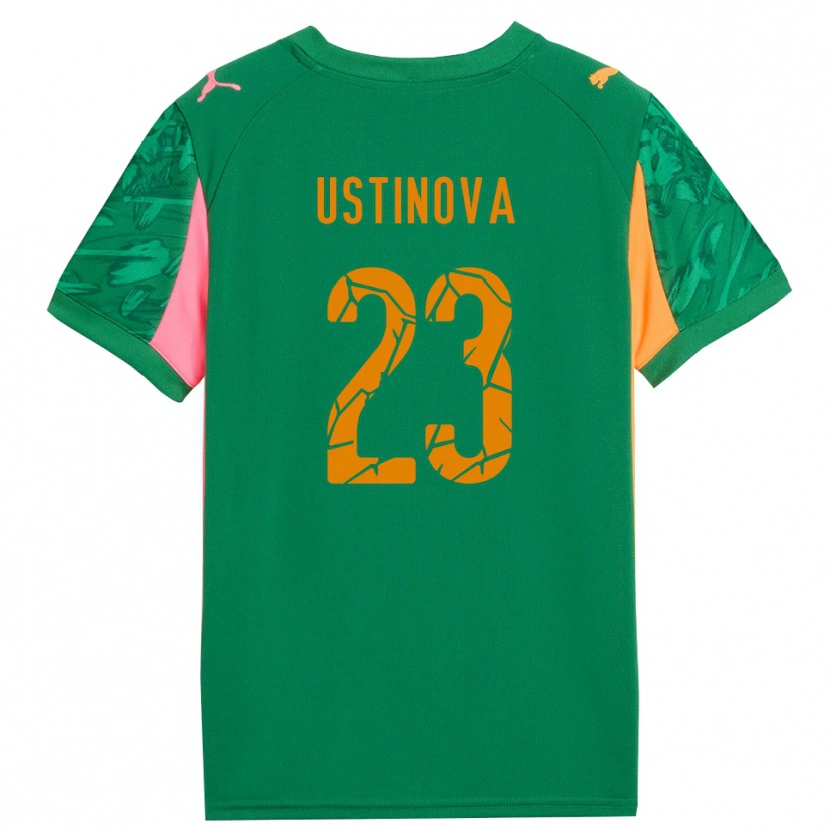 Danxen Criança Liudmyla Ustinova #23 Rosa Laranja Verde Camisola Guarda-Redes 2025/26 Camisa