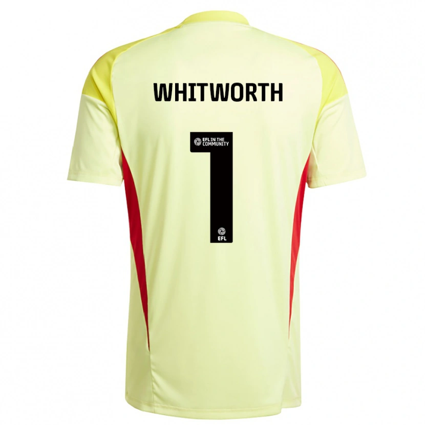 Danxen Criança Joe Whitworth #1 Amarelo Claro Camisola Guarda-Redes 2025/26 Camisa