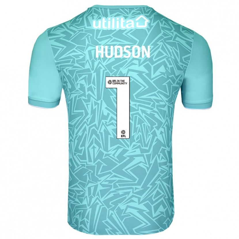 Danxen Criança Sarah Hudson #1 Azul Claro Camisola Guarda-Redes 2025/26 Camisa
