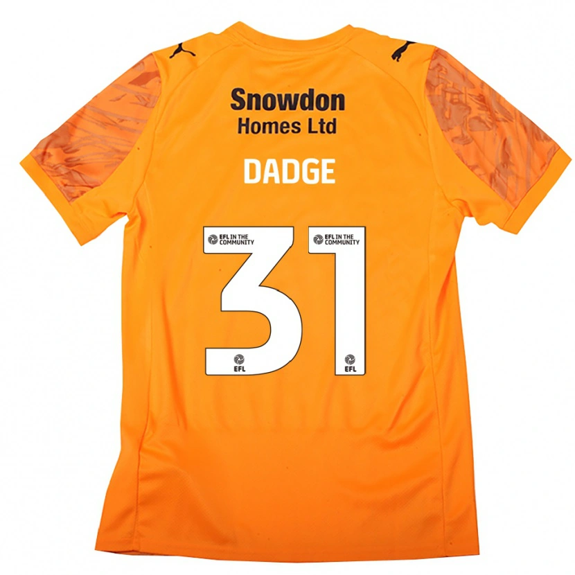 Danxen Criança James Dadge #31 Preto Laranja Camisola Guarda-Redes 2025/26 Camisa