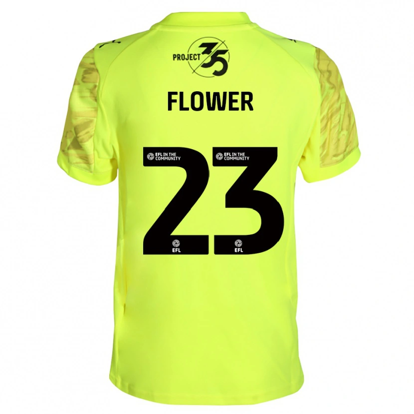 Danxen Criança Jack Flower #23 Preto Verde Fluorescente Camisola Guarda-Redes 2025/26 Camisa