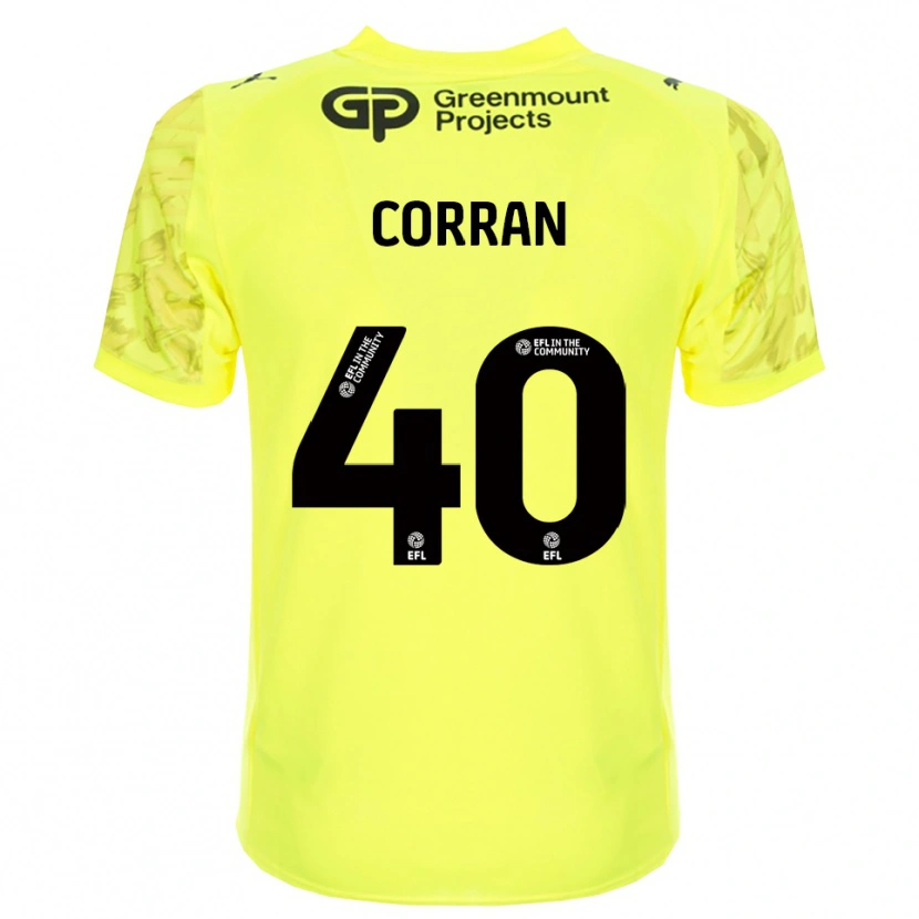 Danxen Criança Matthew Corran #40 Preto Verde Fluorescente Camisola Guarda-Redes 2025/26 Camisa