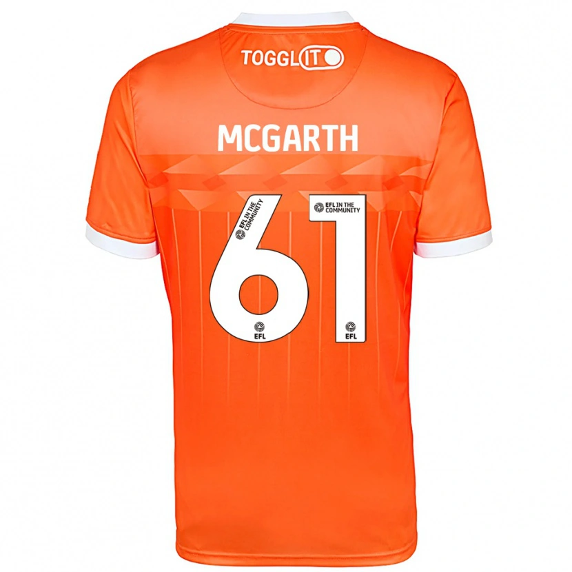 Danxen Criança Ethan McGarth #61 Branco Laranja Camisola Guarda-Redes 2025/26 Camisa