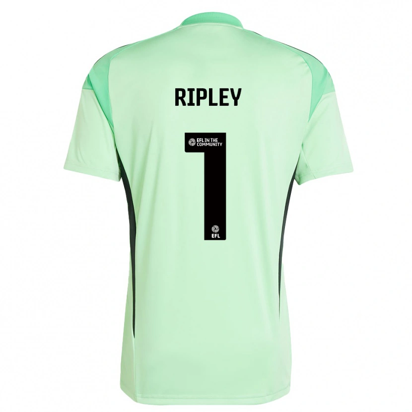 Danxen Criança Connor Ripley #1 Preto Verde Claro Camisola Guarda-Redes 2025/26 Camisa