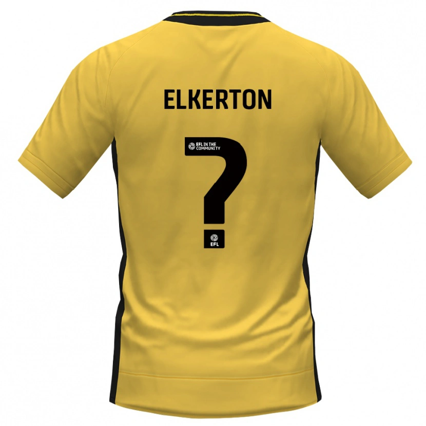 Danxen Criança Ava Elkerton #0 Preto Amarelo Camisola Guarda-Redes 2025/26 Camisa