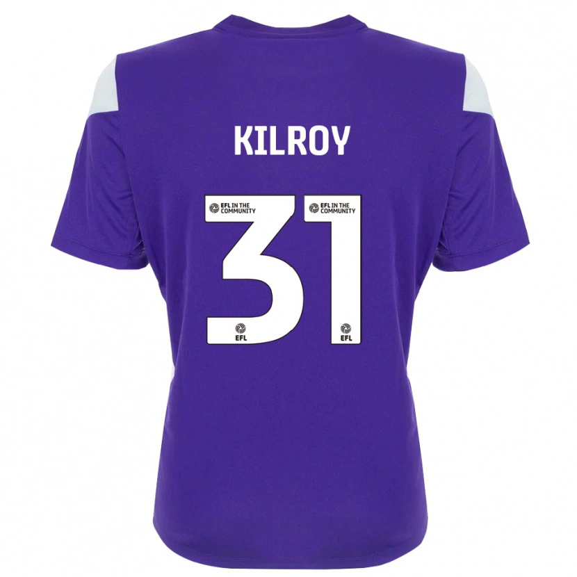 Danxen Criança Jenson Kilroy #31 Branco Roxo Camisola Guarda-Redes 2025/26 Camisa
