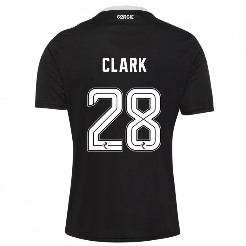 Danxen Criança Zander Clark #28 Borgonha Escuro Camisola Guarda-Redes 2025/26 Camisa