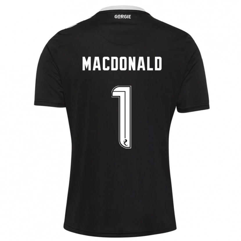 Danxen Criança Jamie MacDonald #1 Borgonha Escuro Camisola Guarda-Redes 2025/26 Camisa