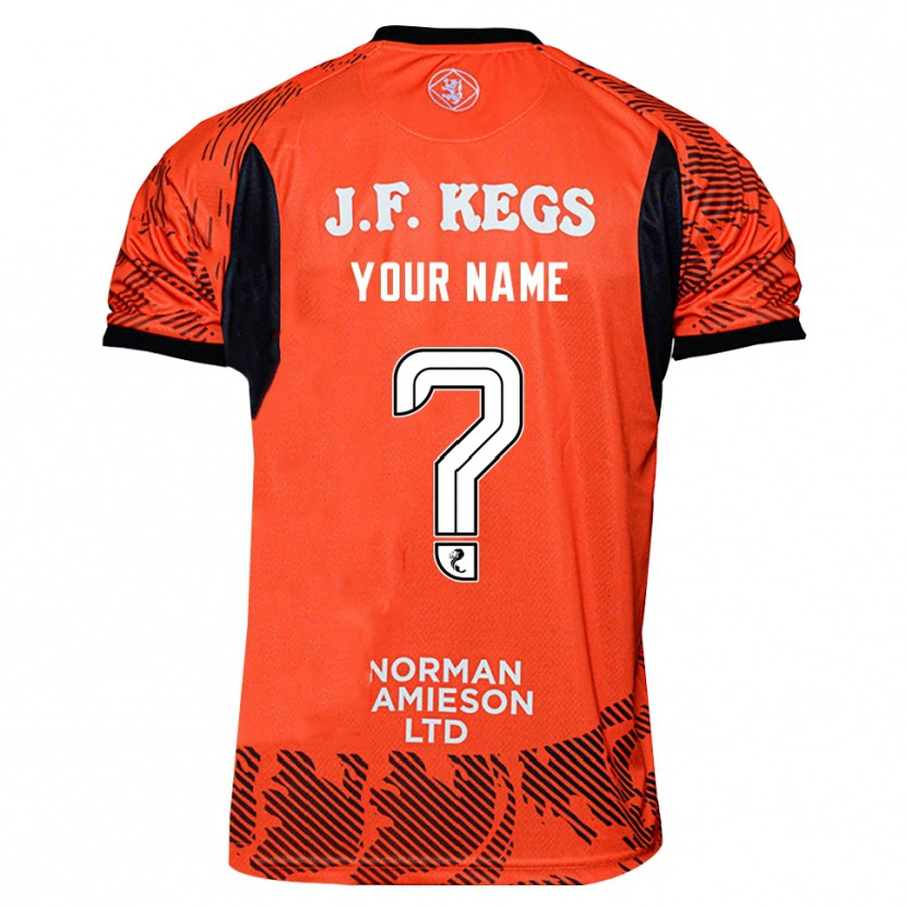 Danxen Criança Dundee United Preto Laranja Camisola Guarda-Redes 2025/26 Camisa