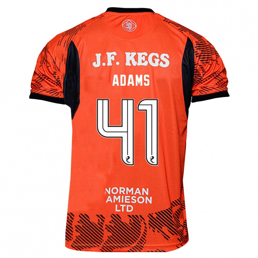 Danxen Criança Ruairidh Adams #41 Preto Laranja Camisola Guarda-Redes 2025/26 Camisa