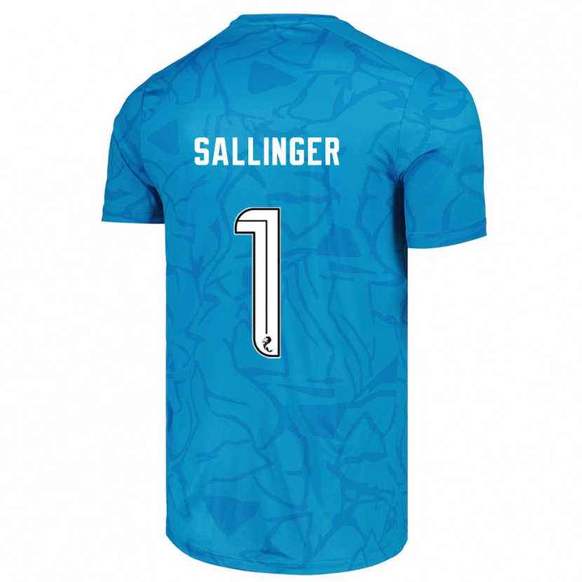 Danxen Criança Raphael Sallinger #1 Branco Azul Camisola Guarda-Redes 2025/26 Camisa