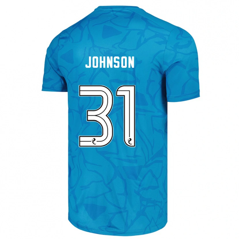 Danxen Criança Murray Johnson #31 Branco Azul Camisola Guarda-Redes 2025/26 Camisa