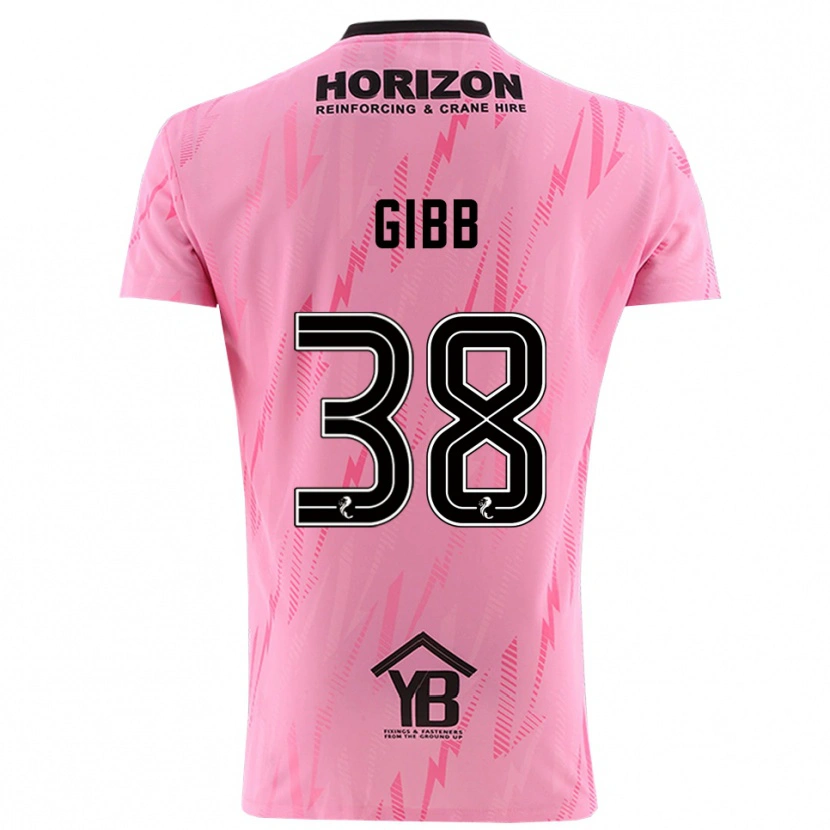 Danxen Criança Thomas Gibb #38 Preto Rosa Camisola Guarda-Redes 2025/26 Camisa