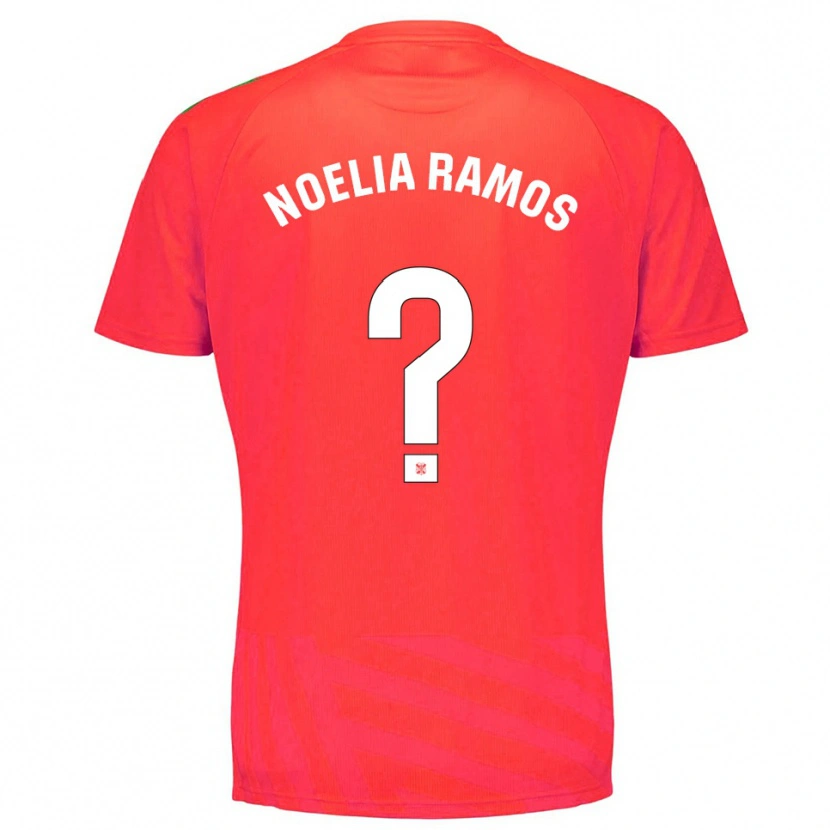 Danxen Criança Noelia Ramos Álvarez #0 Vermelho Branco Camisola Guarda-Redes 2025/26 Camisa