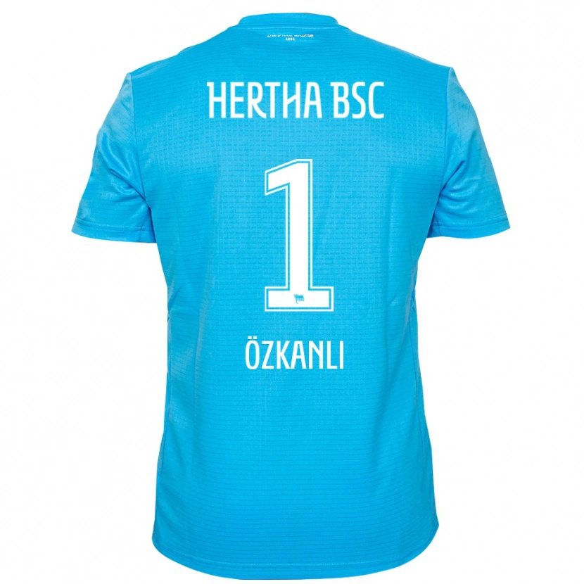 Danxen Criança Burak Özkanli #1 Azul Claro Branco Camisola Guarda-Redes 2025/26 Camisa
