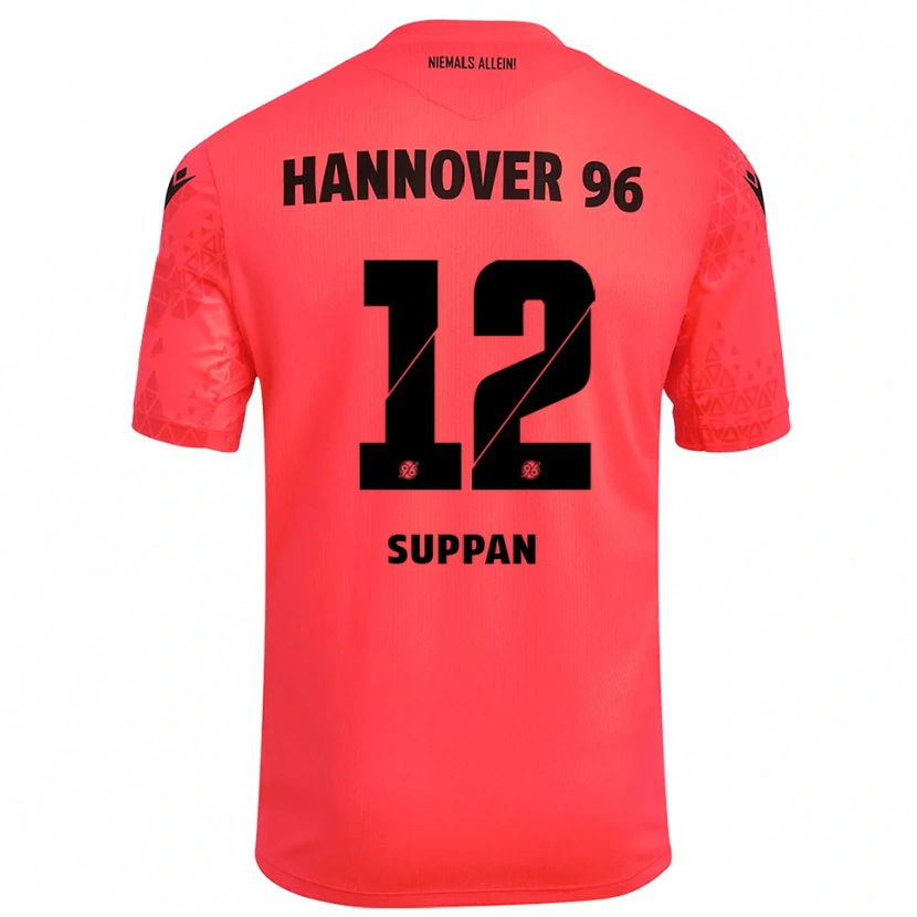 Danxen Criança Jannik Suppan #12 Vermelho Preto Camisola Guarda-Redes 2025/26 Camisa