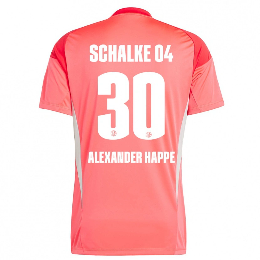 Danxen Criança Luca Alexander Happe #30 Vermelho Coral Camisola Guarda-Redes 2025/26 Camisa