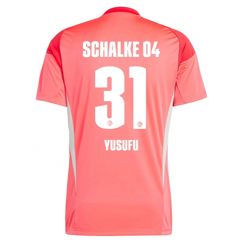Danxen Criança Faaris Yusufu #31 Vermelho Coral Camisola Guarda-Redes 2025/26 Camisa