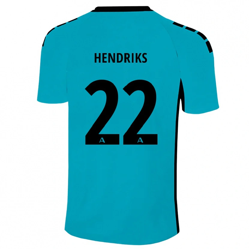 Danxen Criança Tom Hendriks #22 Ciano Camisola Guarda-Redes 2025/26 Camisa