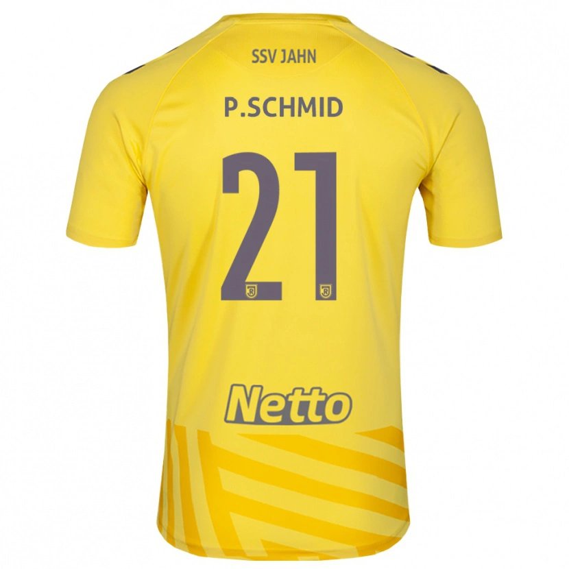 Danxen Criança Paul Schmid #21 Amarelo Cinza Camisola Guarda-Redes 2025/26 Camisa