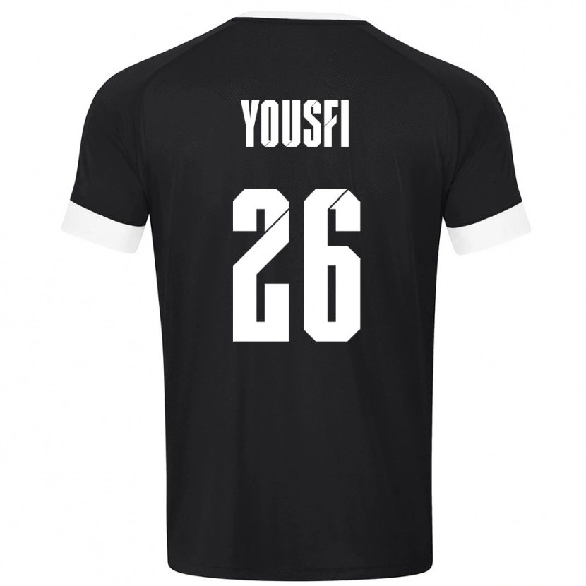 Danxen Criança Elias Yousfi #26 Preto Branco Camisola Guarda-Redes 2025/26 Camisa