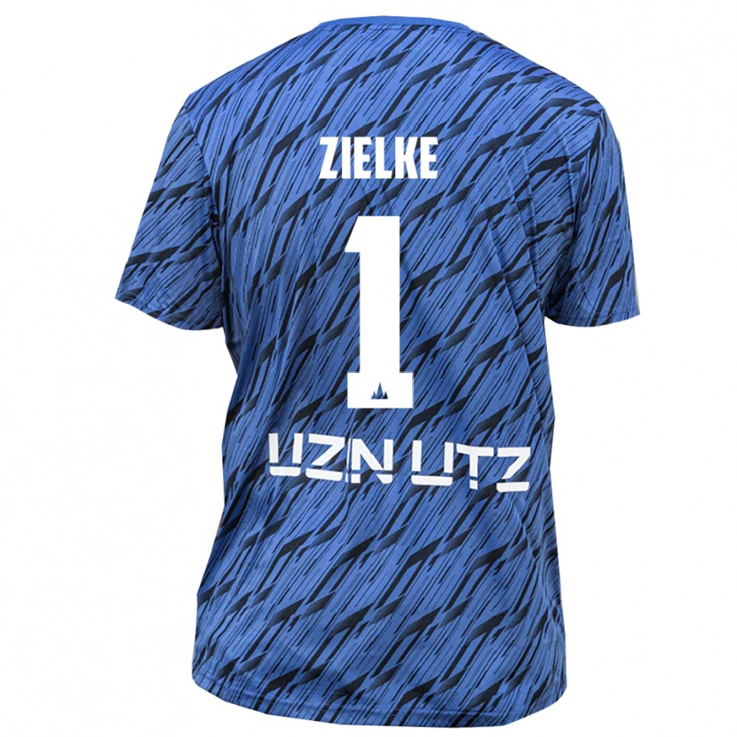 Danxen Criança Paul Zielke #1 Azul Real Branco Camisola Guarda-Redes 2025/26 Camisa