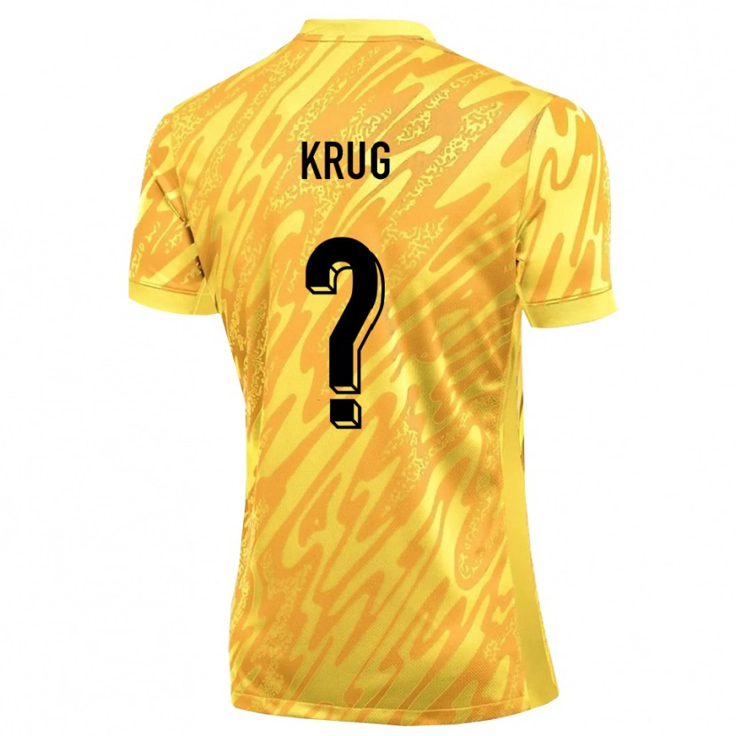 Danxen Criança Jannis Krug #0 Amarelo Laranja Camisola Guarda-Redes 2025/26 Camisa