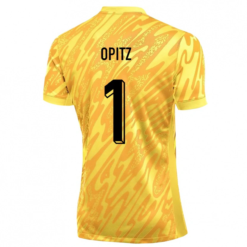 Danxen Criança Tom Opitz #1 Amarelo Laranja Camisola Guarda-Redes 2025/26 Camisa
