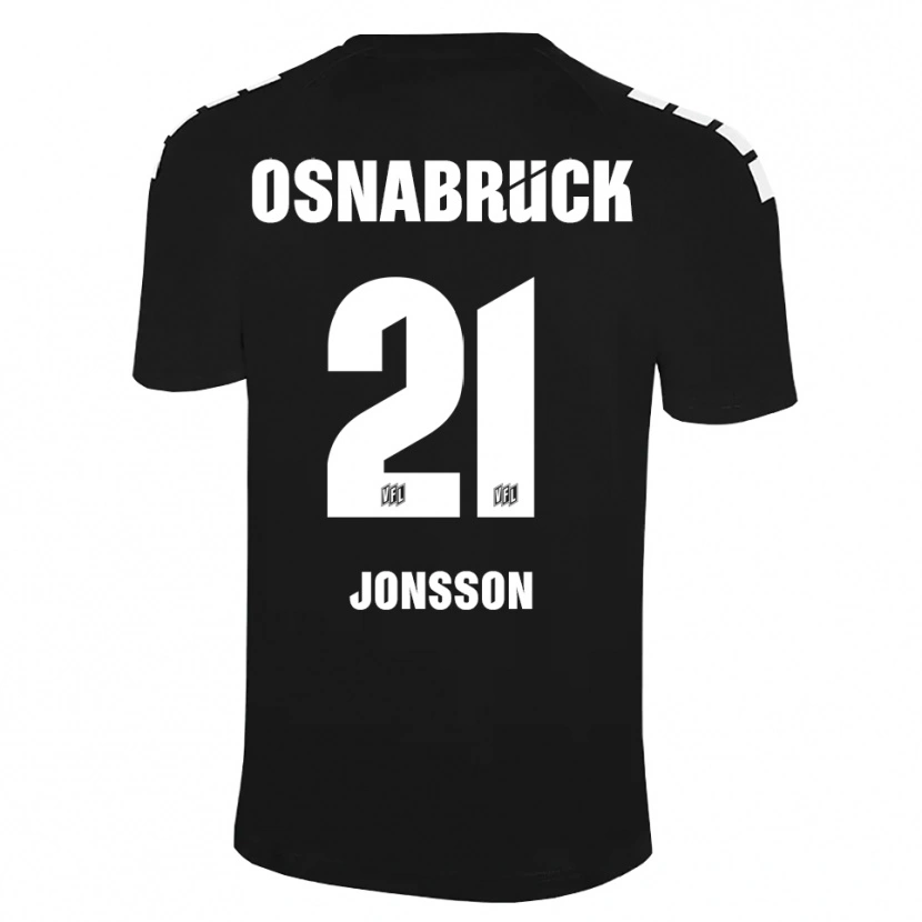 Danxen Criança Lukas Jonsson #21 Preto Branco Camisola Guarda-Redes 2025/26 Camisa