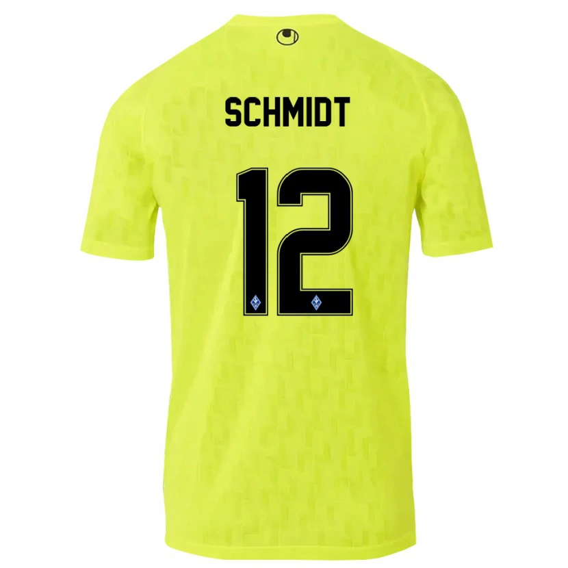 Danxen Criança Niclas Schmidt #12 Amarelo Preto Camisola Guarda-Redes 2025/26 Camisa