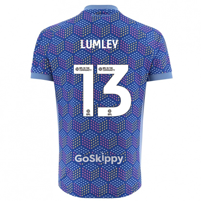Danxen Criança Joe Lumley #13 Azul Preto Camisola Guarda-Redes 2025/26 Camisa