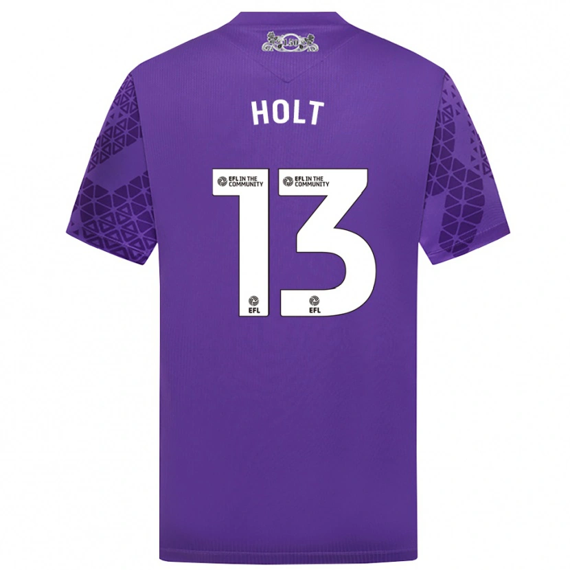 Danxen Criança Harry Holt #13 Roxo Branco Camisola Guarda-Redes 2025/26 Camisa