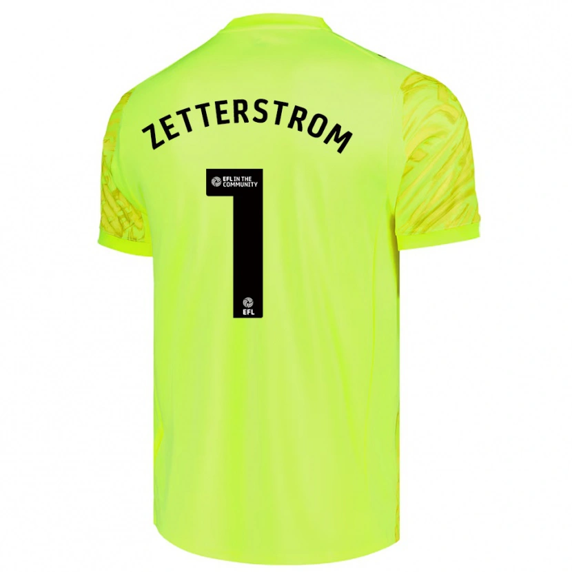 Danxen Criança Jacob Widell Zetterström #1 Verde Fluorescente Camisola Guarda-Redes 2025/26 Camisa