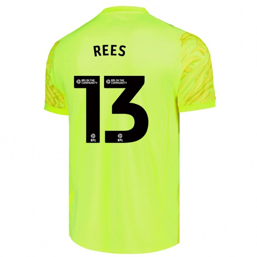 Danxen Criança Harvey Rees #13 Verde Fluorescente Camisola Guarda-Redes 2025/26 Camisa