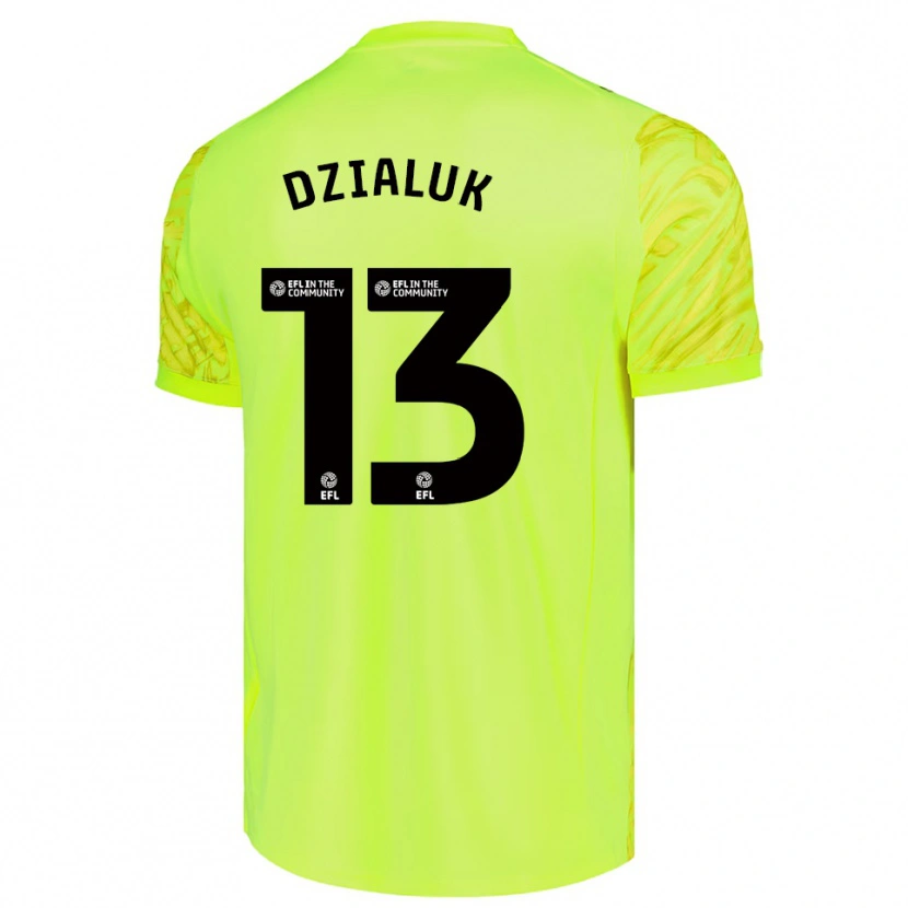 Danxen Criança Cristiano Dzialuk #13 Verde Fluorescente Camisola Guarda-Redes 2025/26 Camisa
