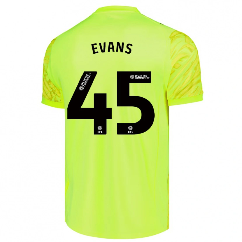 Danxen Criança Harry Evans #45 Verde Fluorescente Camisola Guarda-Redes 2025/26 Camisa