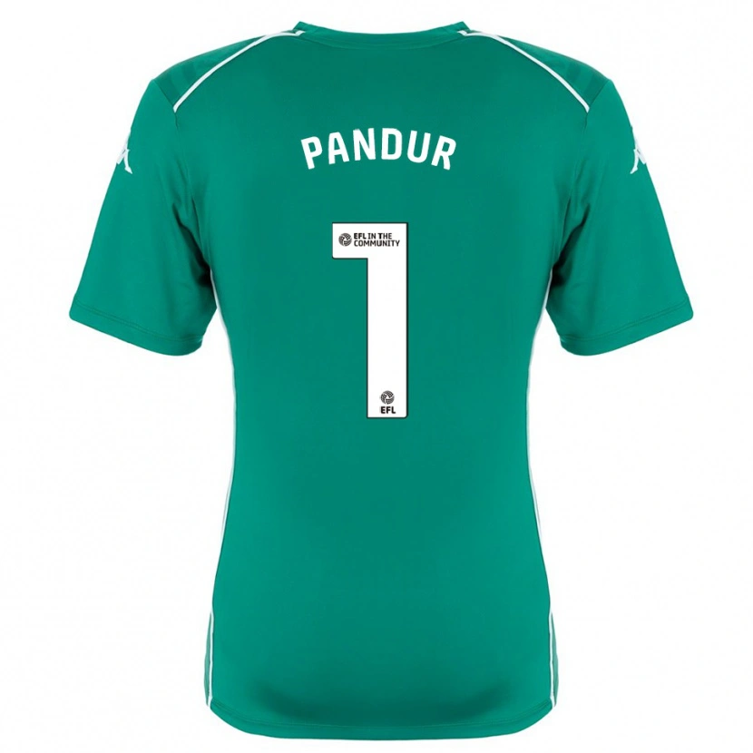 Danxen Criança Ivor Pandur #1 Verde Branco Camisola Guarda-Redes 2025/26 Camisa