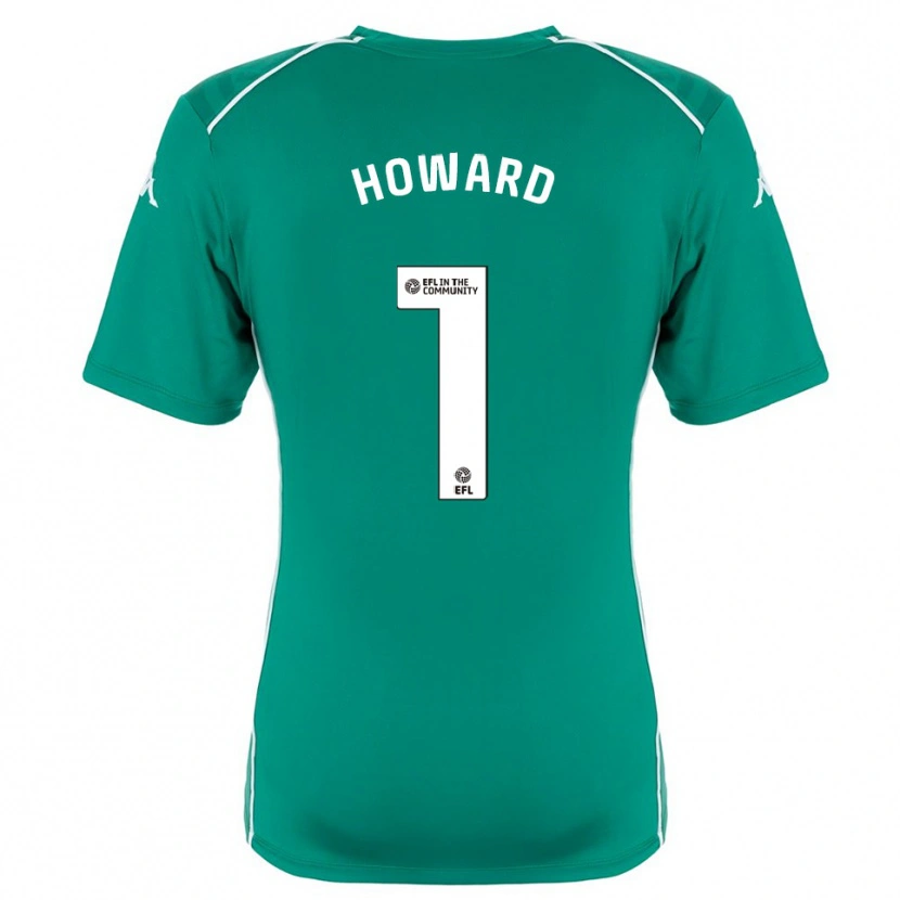 Danxen Criança Archie Howard #1 Verde Branco Camisola Guarda-Redes 2025/26 Camisa