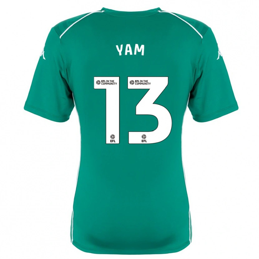 Danxen Criança Callum Yam #13 Verde Branco Camisola Guarda-Redes 2025/26 Camisa