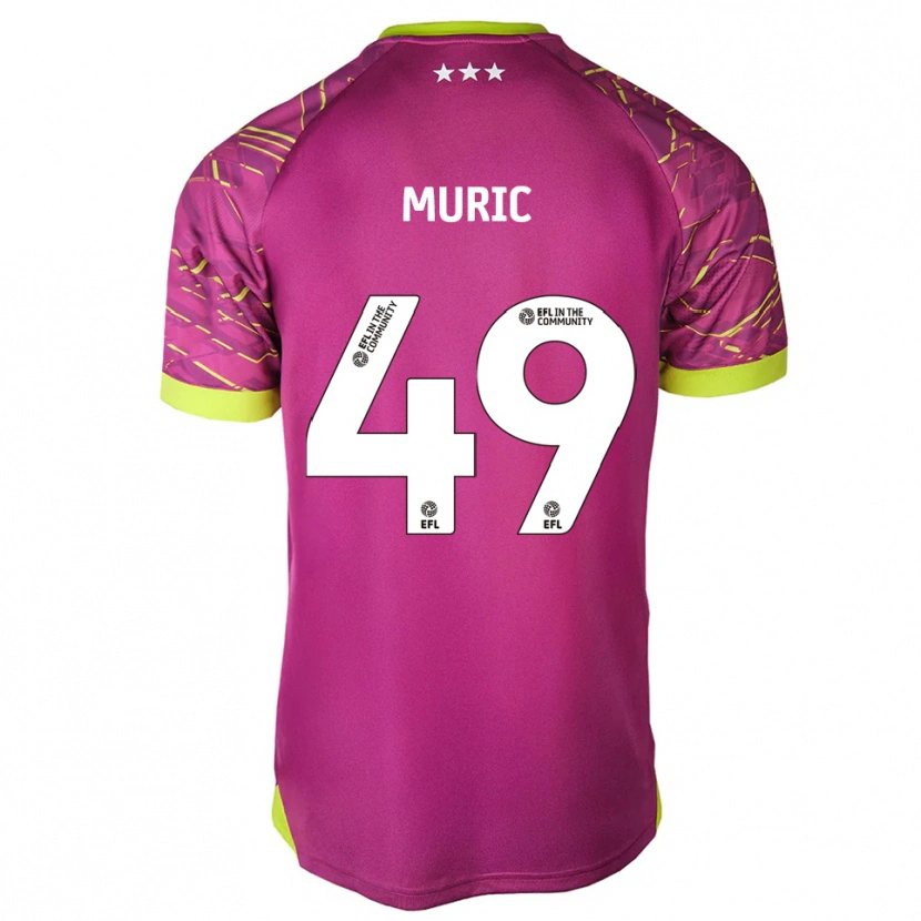 Danxen Criança Arijanet Muric #49 Vermelho Violeta Médio Camisola Guarda-Redes 2025/26 Camisa