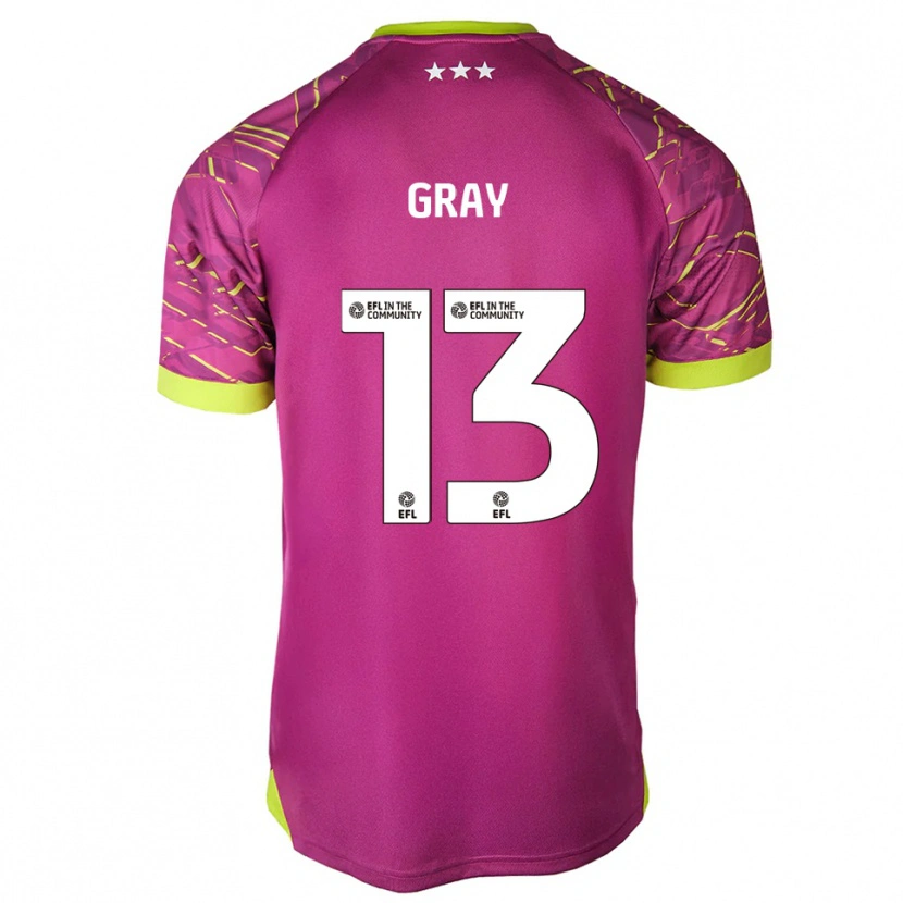 Danxen Criança Henry Gray #13 Vermelho Violeta Médio Camisola Guarda-Redes 2025/26 Camisa