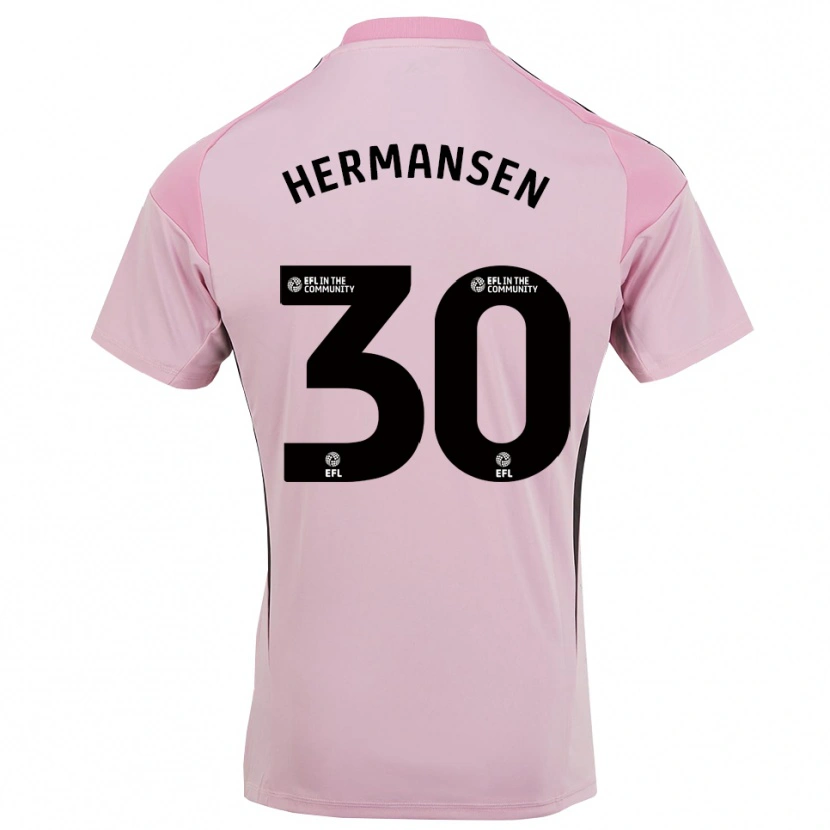 Danxen Criança Mads Hermansen #30 Rosa Flor De Cerejeira Camisola Guarda-Redes 2025/26 Camisa