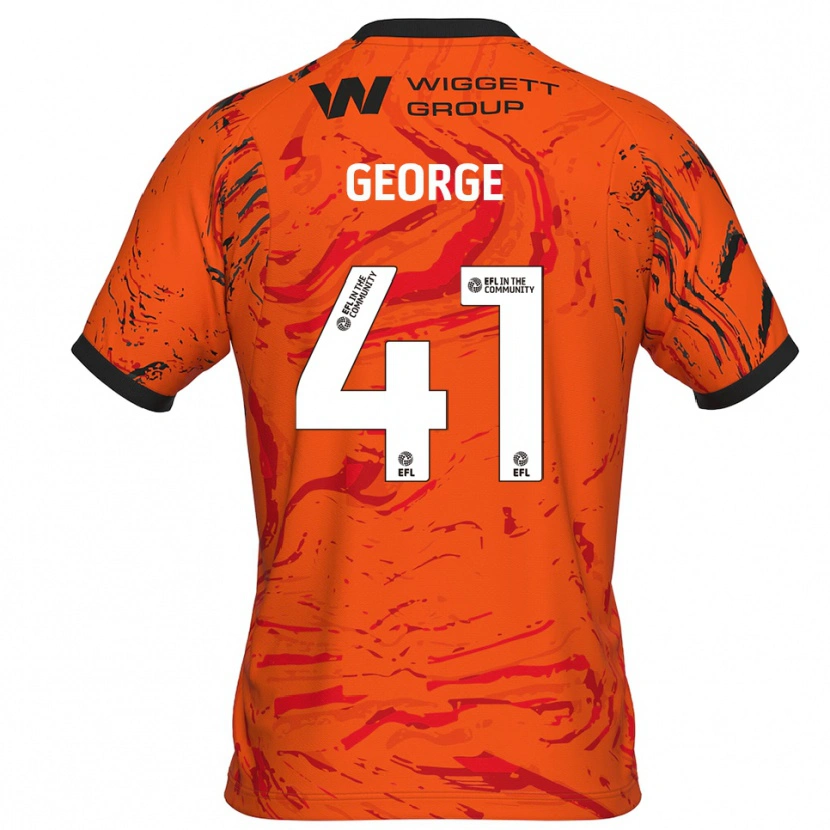 Danxen Criança George Evans #41 Laranja Preto Camisola Guarda-Redes 2025/26 Camisa