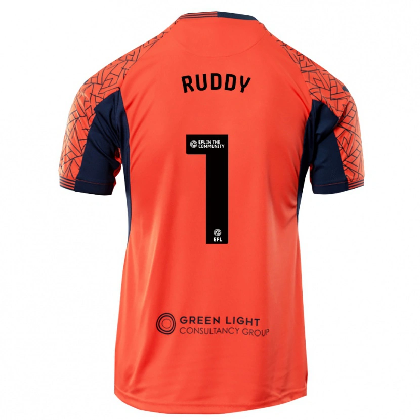 Danxen Criança Jack Ruddy #1 Preto Laranja Camisola Guarda-Redes 2025/26 Camisa