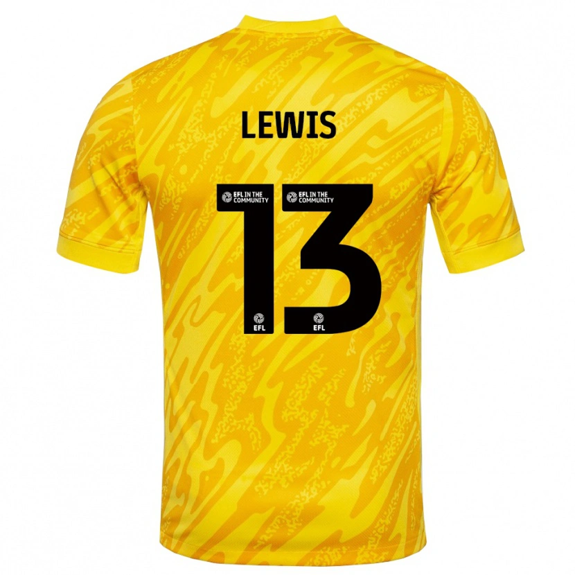 Danxen Criança Karl Lewis #13 Amarelo Preto Camisola Guarda-Redes 2025/26 Camisa