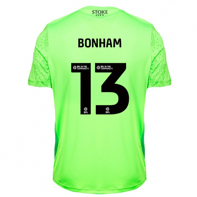 Danxen Criança Jack Bonham #13 Verde Preto Camisola Guarda-Redes 2025/26 Camisa