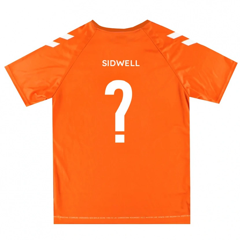 Danxen Criança Rebecca Sidwell #0 Branco Laranja Camisola Guarda-Redes 2025/26 Camisa