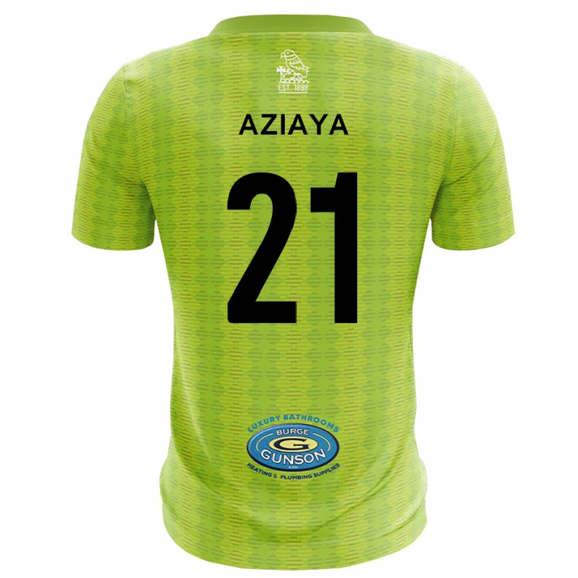 Danxen Criança David Aziaya #21 Verde Grama Camisola Guarda-Redes 2025/26 Camisa
