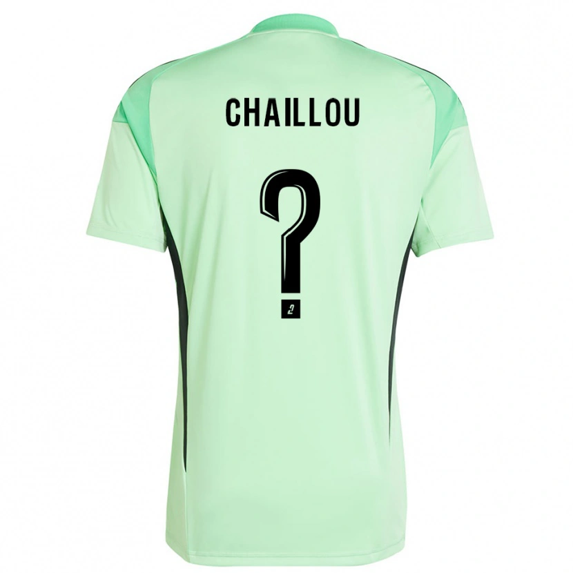 Danxen Criança Victor Chaillou #0 Preto Verde Claro Camisola Guarda-Redes 2025/26 Camisa