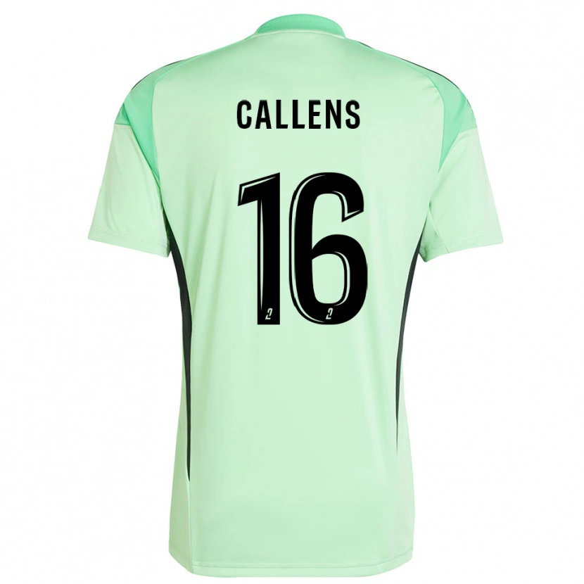 Danxen Criança Thomas Callens #16 Preto Verde Claro Camisola Guarda-Redes 2025/26 Camisa